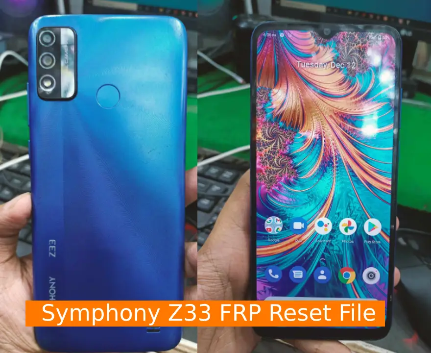 Symphony Z33 Frp Reset Bypass File 12MB Without Box