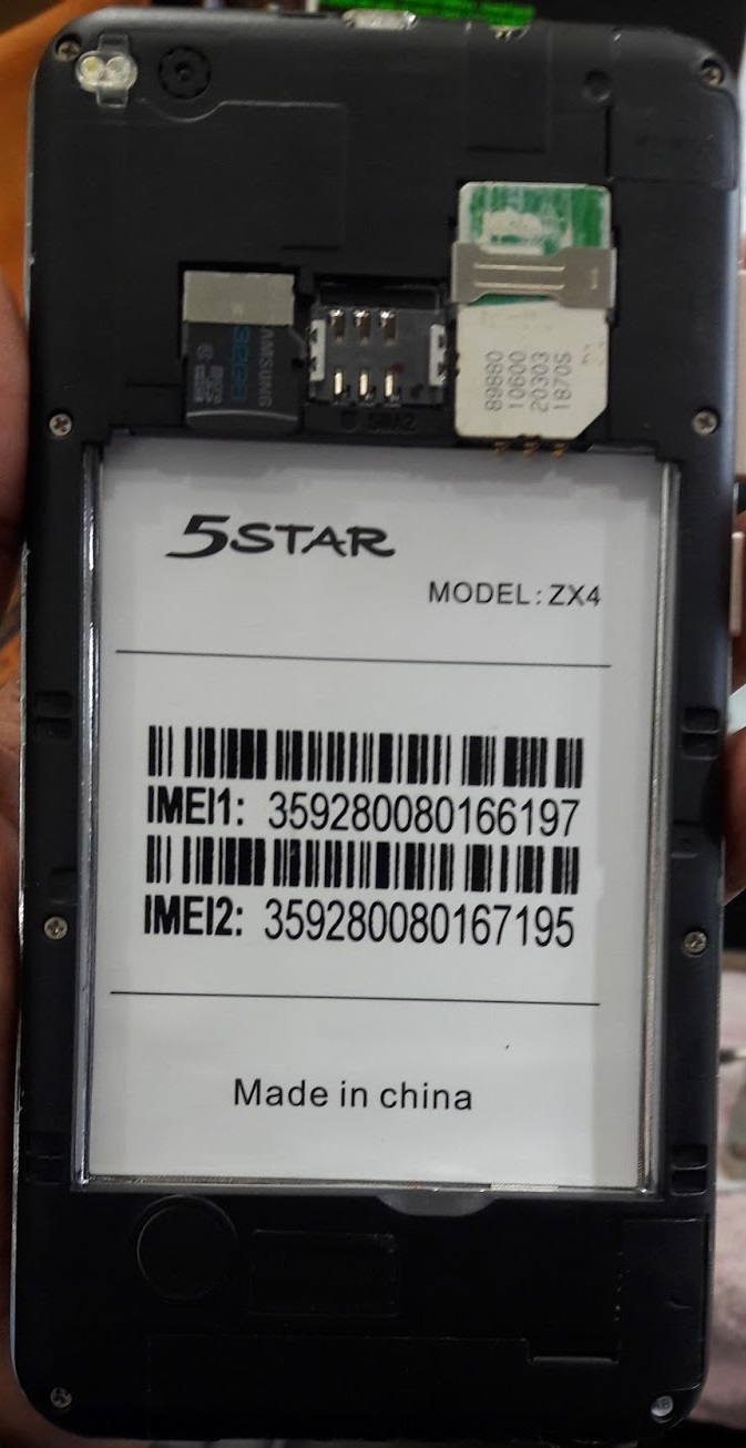 5star ZX4 Flash File Without Password