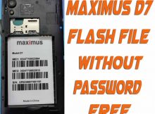 Maximus D7 Flash File Without Password Free ROM