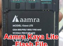 Aamra Kaya Lite Flash File Without Password