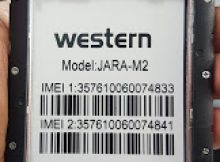 Western Jara-M2 Flash File Without Password MT6572