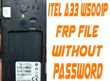 Itel A33 W5001P Frp Reset File Without Password