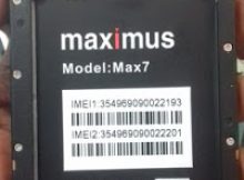 Maximus Max 7 Flash File MT6580 Firmware