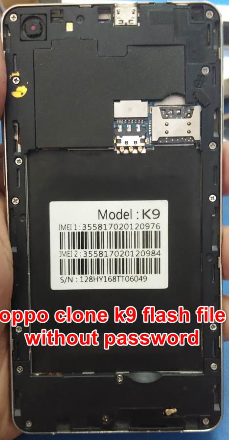 Oppo Clone K9 flash File Without Password