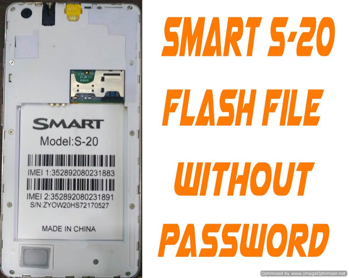 Smart S-20 flash file without Password