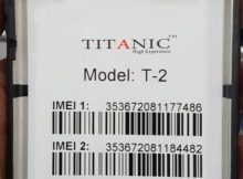 TITANIC T2 Flash File Firmware Hang Logo Fix (Paid)