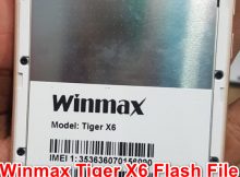 Winmax Tiger X6 Flash File Without Password 7.0