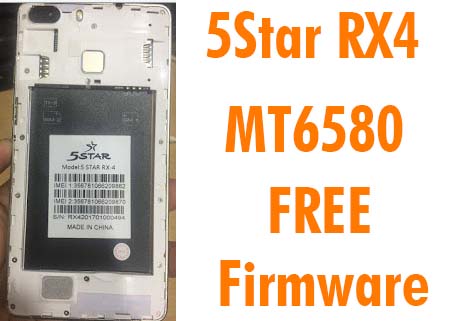 5star RX4 MT6580 Flash File Without Password