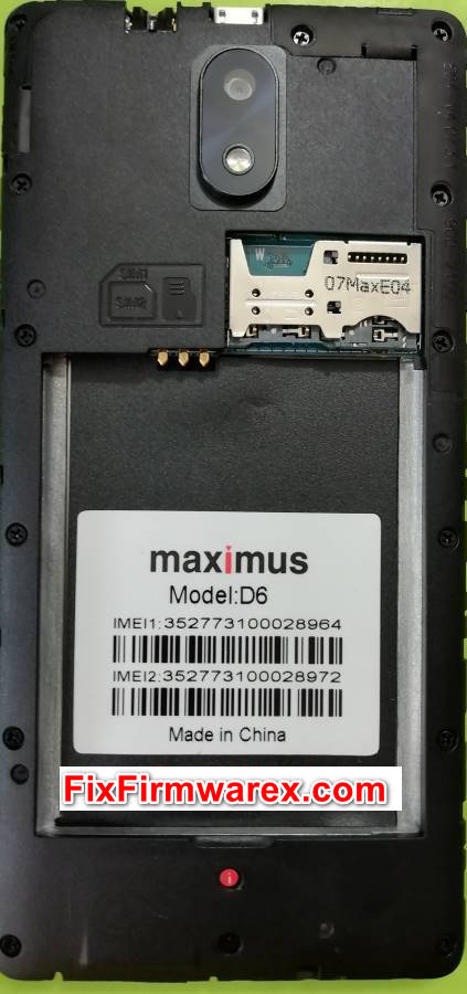 Maximus D6 Flash File Firmware All Fixed