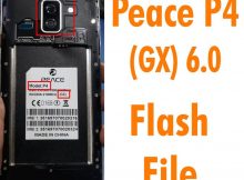 Peace P4 GX 6.0 Flash File Firmware MT6580