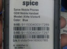 Spice Xlife-Victor5 Flash File Pac Firmware 6.0 ROM