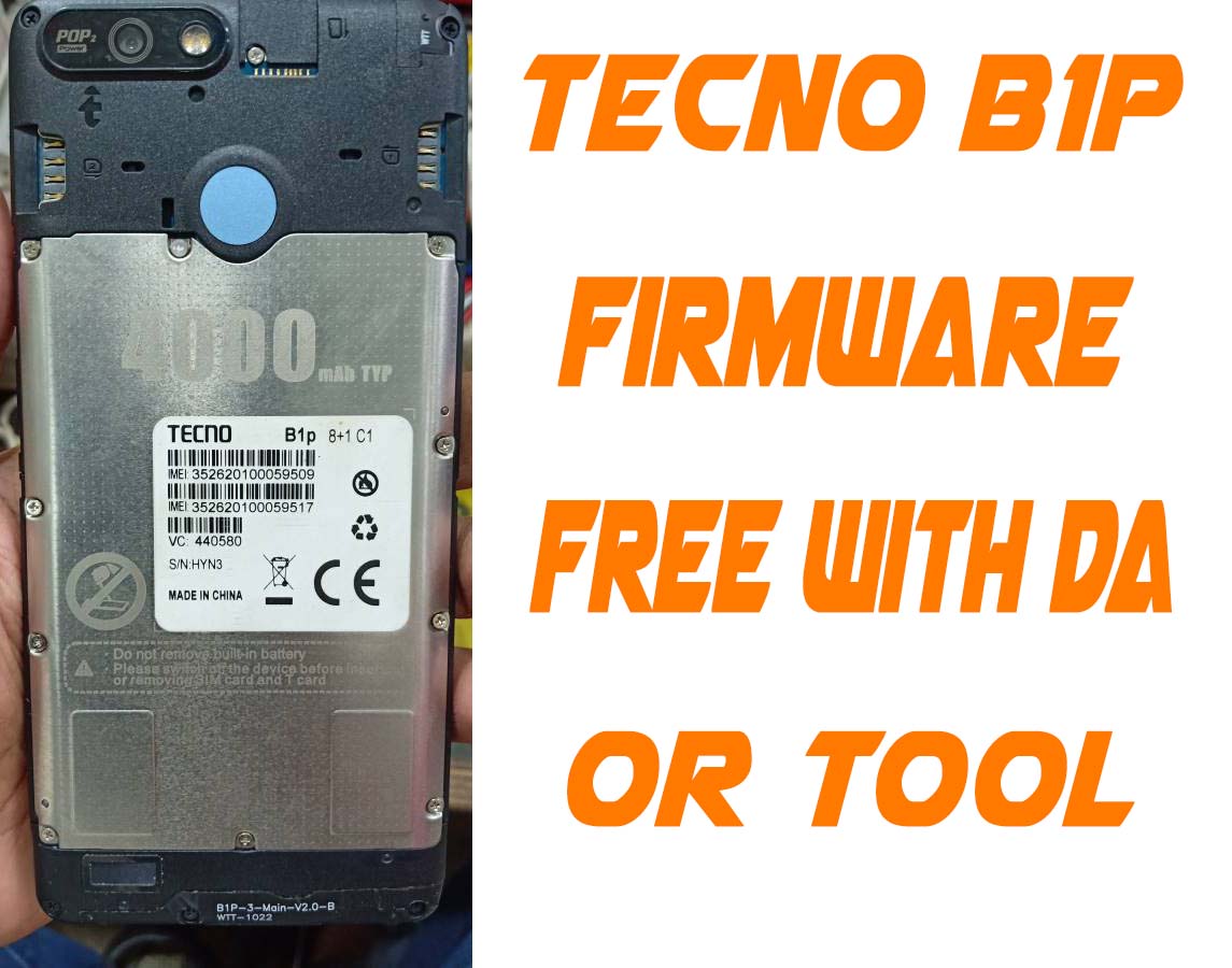 TECNO B1P FIRMWARE FLASH FILE WITHOUT PASSWORD