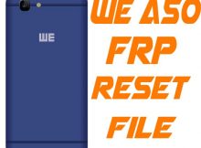 WE A50 Frp Reset File Without Password