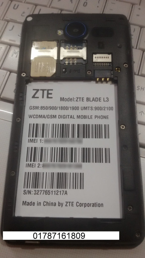 ZTE Blade L3 Flash File Without Password