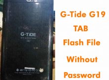 G-Tide G19 Tab Flash File Without Password