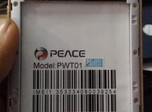 Peace PWT01 MT6580 Flash File Without Password