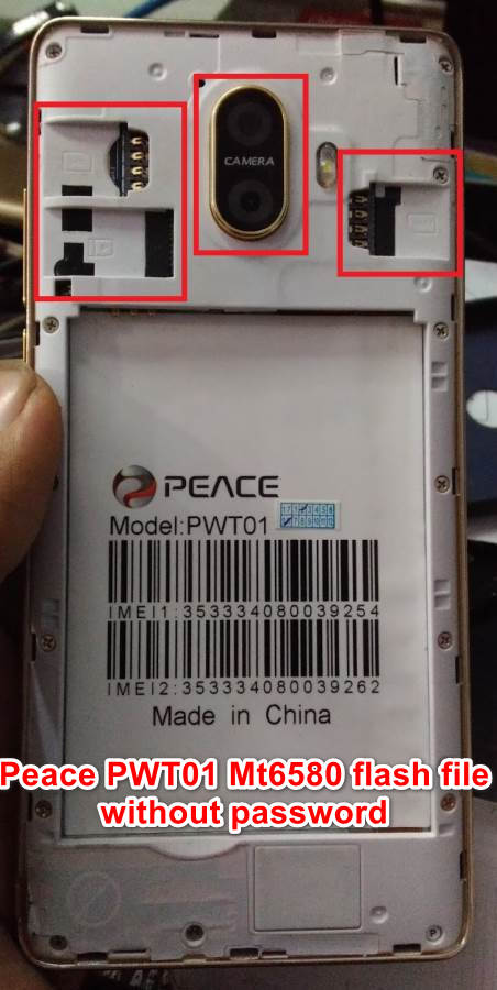 Peace PWT01 flash File Without Password