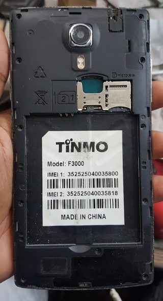 Tinmo F3000 MT6582 flash File Without Password