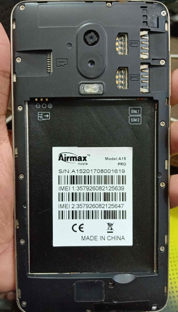 Airmax A15 Pro Flash File SP7731 Firmware