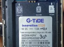 G-Tide E520 Flash File MT6580 Tested Firmware