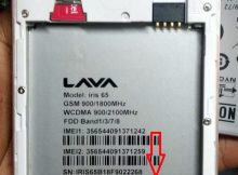 Lava Iris 65 S127 Flash File Care Firmware