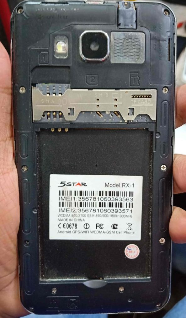 5Star Rx1 MT6572 Nand Flash File Without Password
