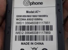 Gphone A7+ Flash File MT6580 6.0 Firmware