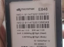 Micromax E848 Flash File 6.0 Tested Firmware