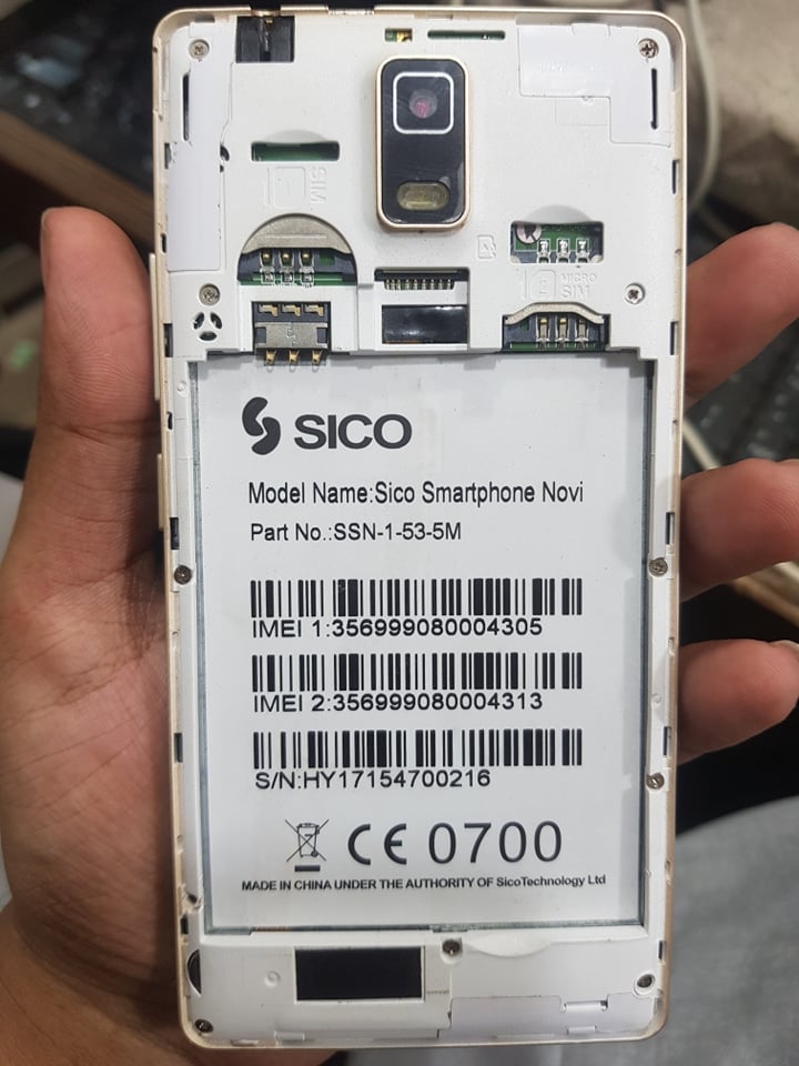 Sico SmartPhone Novi Flash File MT6735 6.0 Firmware