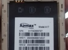 Airmax A17 Flash File SP7731 6.0 Firmware