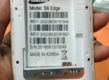 Samsung Clone S6 Edge MT6572 5.1 Flash File