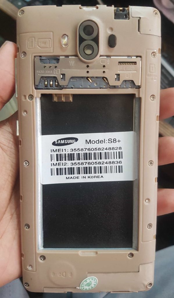 Samsung Clone S8+ MT6572 Nand Firmware
