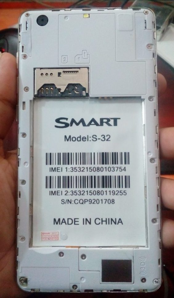Smart S32 Flash File MT6580 Without Password