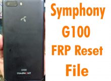 Symphony G100 Frp Reset File Without Password