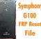 Symphony G100 Frp Reset File Without Password