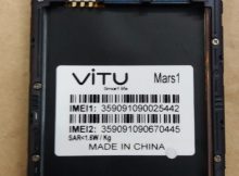 Vitu Mars1 Flash File SP7731 6.0 Tested Firmware