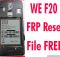 WE F20 Frp Reset File Without Password