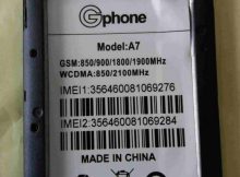 Gphone A7 Flash File MT6580 6.0 Tested Firmware