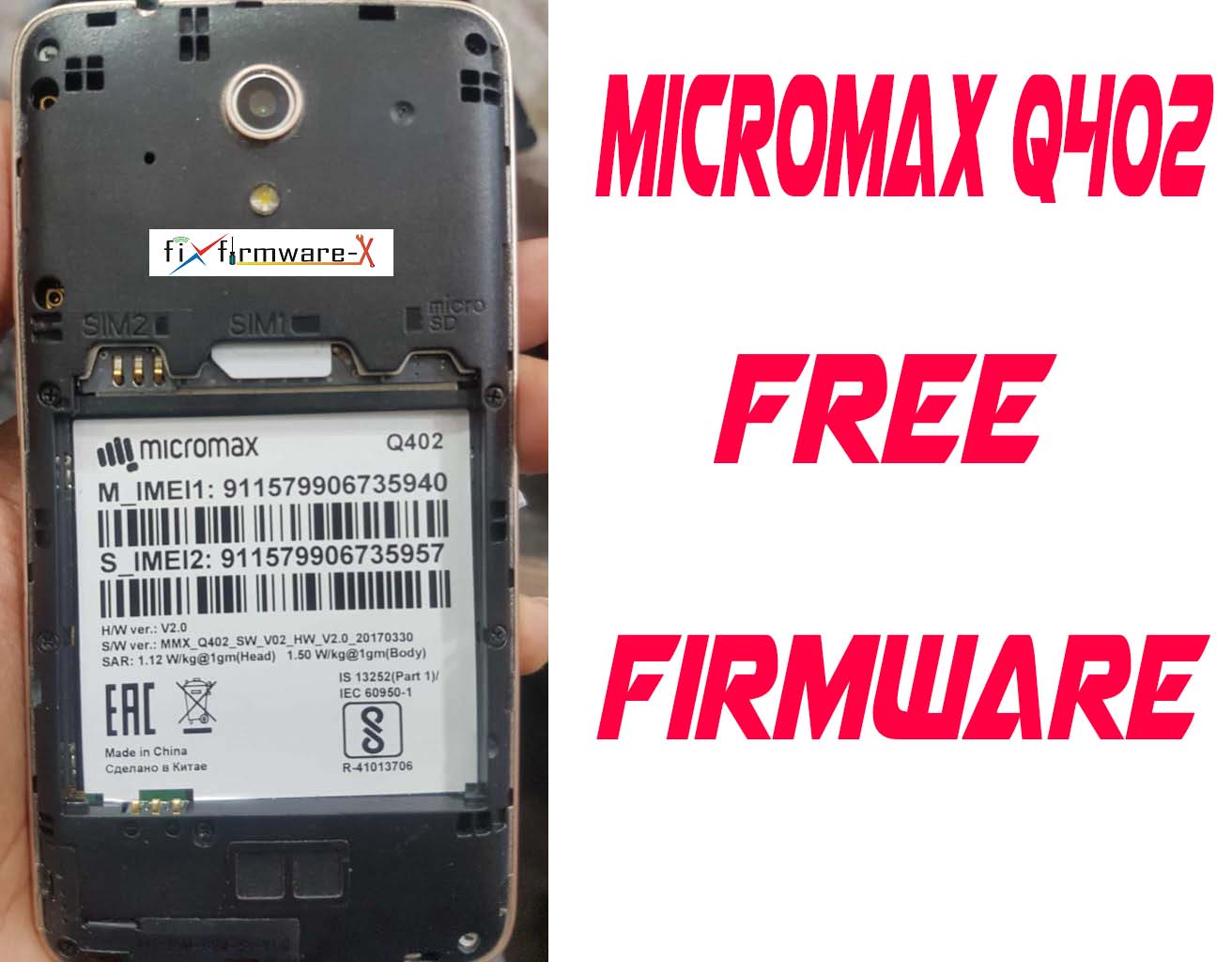 Micromax Q402 Cm2 Read Tested Flash File Without Password
