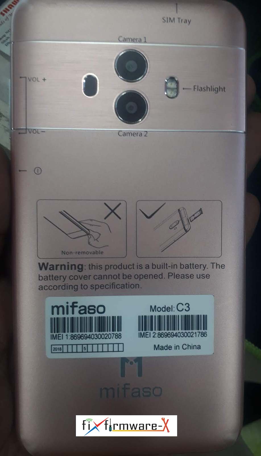 Mifaso C3 Flash File 5.1 MT6580 Tested Firmware