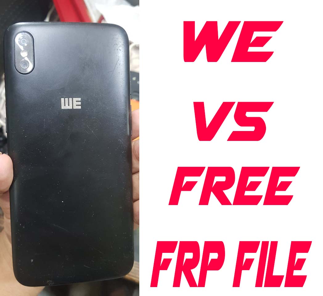 WE V5 Frp Reset Bypass File Without Password