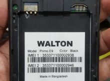 Walton Primo E9 Frp Reset File Without Password