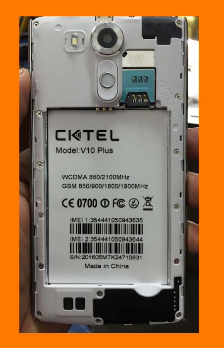 Cktel V10 Plus Flash File 5.1 MT6580 Tested
