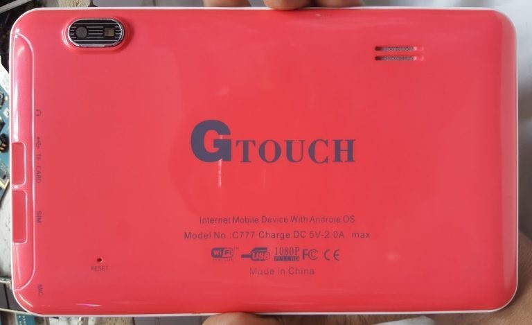 G Touch C777 Flash File TAB Without Password