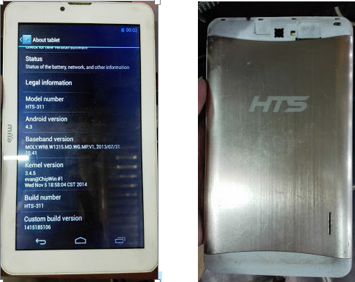 Hts-311 Flash File MT6572 TAB Firmware