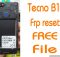 Tecno B1F Frp Reset File Without Password