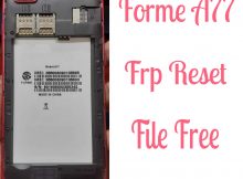 Forme A77 Frp Reset File Bypass Without Password