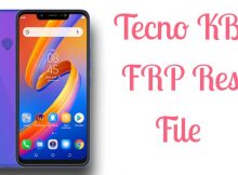 Tecno KB8 Frp Reset Bypass File 70MB With DA File