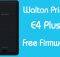 Walton Primo E4 Plus Stock Firmware (Flash File) Free Download