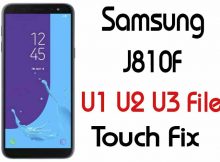 Samsung J8 J810F U1 U2 U3 Touch Fix File Odin Flashable